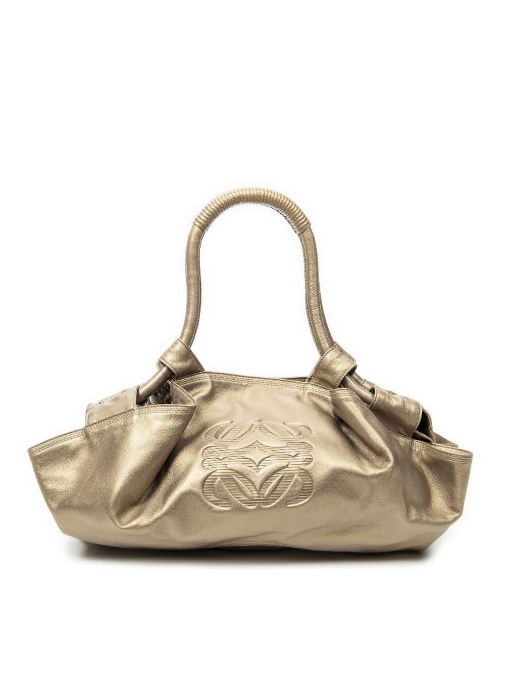 Loewe Large Airbrush Hobo Gold Calfskin Leather